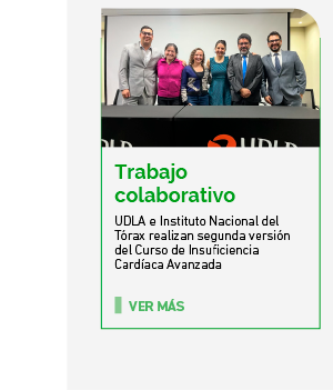 Trabajo colaborativo. UDLA e Instituto Nacional del Tórax realizan segunda versión del Curso de Insuficiencia Cardíaca Avanzada