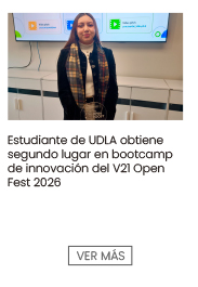 Estudiante de UDLA obtiene segundo lugar en bootcamp de innovación