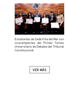 Estudiantes de Sede Viña del Mar son vicecampeones del Primer Torneo Universitario de Debates del Tribunal Constitucional 