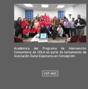 Académica del Programa de Intervención Comunitaria de UDLA participa en lanzamiento de Asociación Dulce Esperanza en Concepción