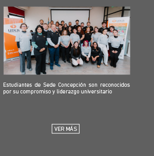 Estudiantes de la Sede Concepción de UDLA fueron reconocidos por su compromiso y liderazgo universitario