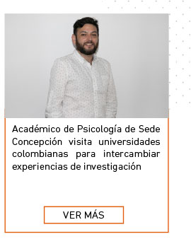 Académico de Psicología de Sede Concepción visita universidades colombianas para intercambiar experiencias de investigación