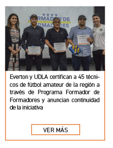 Everton y UDLA certifican a 45 técnicos de fútbol amateur de la región a través de Programa Formador de Formadores y anuncian continuidad de la iniciativa