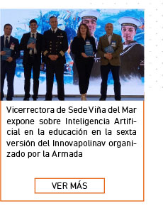 Vicerrectora de Sede Viña del Mar expone sobre Inteligencia Artificial en la educación en la sexta versión del Innovapolinav organizado por la Armada