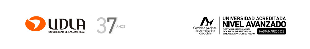 Logos UDLA 37 años y Universidad Acreditada Nivel Avanzado