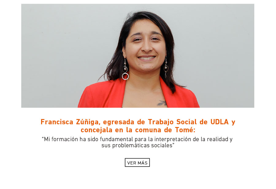 Francisca Zúñiga, egresada de Trabajo Social de UDLA y concejala en la comuna de Tomé: “Mi formación ha sido fundamental para la interpretación de la realidad y sus problemáticas sociales”