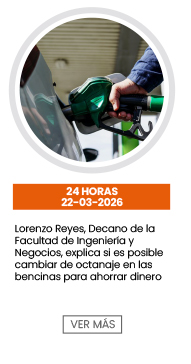 Lorenzo Reyes, Decano de la Facultad de Ingeniería y Negocios, explica si es posible cambiar de octanaje en las bencinas para ahorrar dinero | 24 Horas 