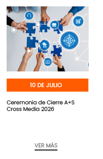 10 de julio. Ceremonia de Cierre A+S Cross Media 2026  