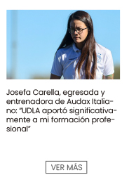 Josefa Carella, egresada y entrenadora de Audax Italiano: “UDLA aportó significativamente a mi formación profesional”