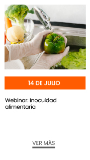 14 de julio. Webinar: Inocuidad alimentaria   