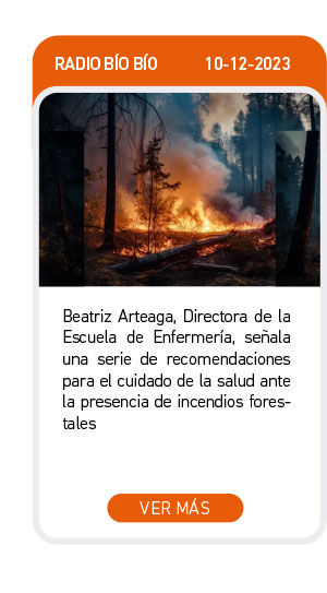 Beatriz Arteaga, Directora de la Escuela de Enfermería, señala una serie de recomendaciones para el cuidado de la salud ante la presencia de incendios forestales