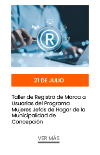 21 de julio. Taller de Registro de Marca a Usuarias del Programa Mujeres Jefas de Hogar de la Municipalidad de Concepción  