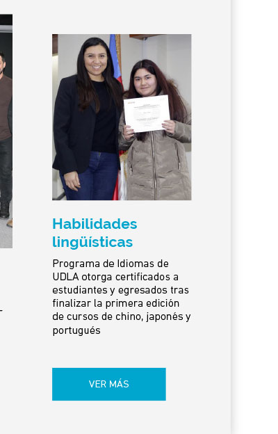 Programa de Idiomas de UDLA otorga certificados a estudiantes y egresados tras finalizar la primera edición de cursos de chino, japonés y portugués