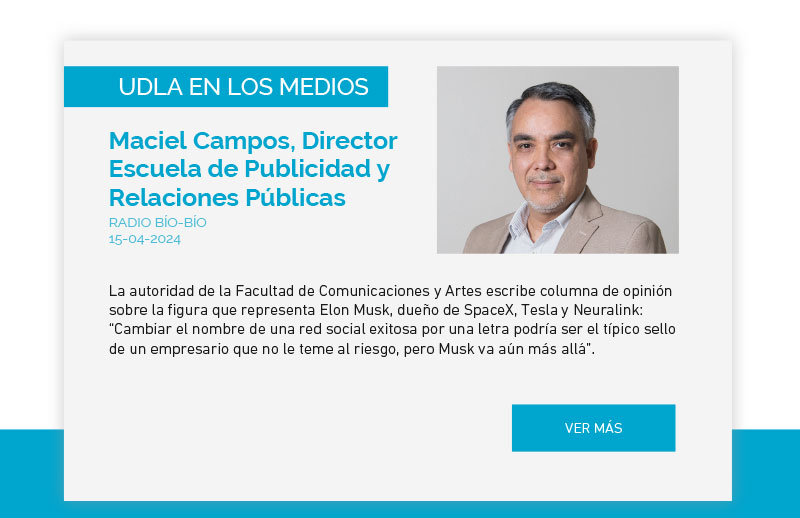 Maciel Campos, Director Escuela de Publicidad y Relaciones Públicas