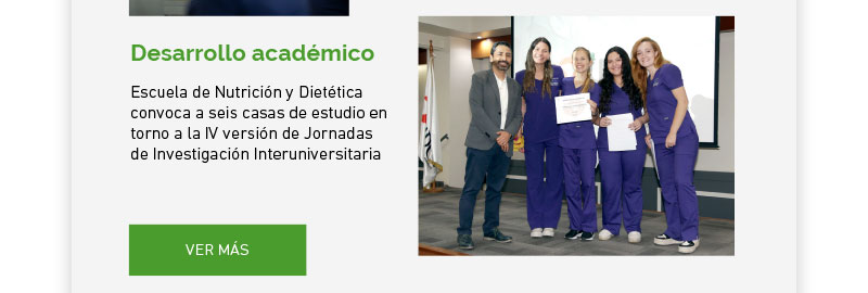 Escuela de Nutrición y Dietética de UDLA convoca a estudiantes, académicos y autoridades de seis casas de estudio en torno a la IV versión de Jornadas de Investigación Interuniversitaria