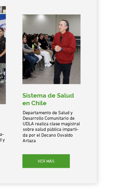 Departamento de Salud y Desarrollo Comunitario de UDLA realiza clase magistral sobre salud pública impartida por el Decano Osvaldo Artaza