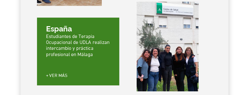 Estudiantes de Terapia Ocupacional de UDLA realizan intercambio y práctica profesional en Málaga