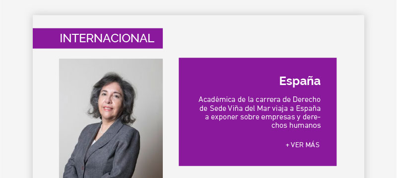 España: Académica de la carrera de Derecho de Sede Viña del Mar viaja a España a exponer sobre empresas y derechos humanos