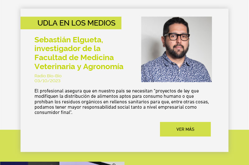Sebastián Elgueta, académico investigador de la Facultad de Medicina Veterinaria y Agronomía