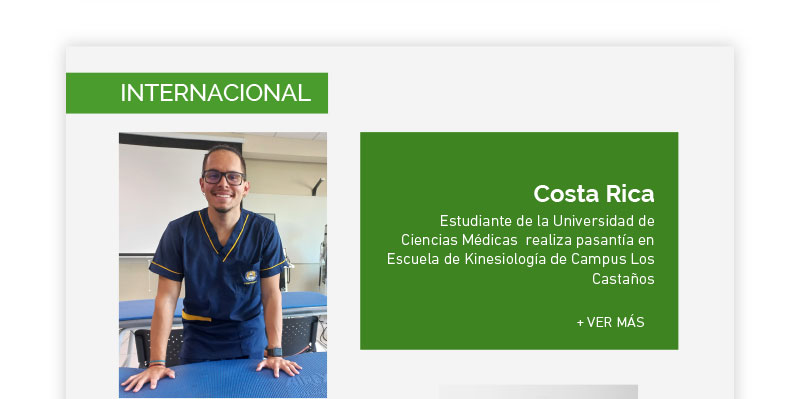 Estudiante de la Universidad de Ciencias Médicas de Costa Rica realiza pasantía en Escuela de Kinesiología de Campus Los Castaños