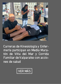 Carreras de Kinesiología y Enfermería participan en Media Maratón de Viña del Mar y Corrida Familiar de Valparaíso con acciones de salud