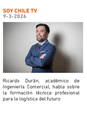 SOY CHILE TV | 9-3-2026 | Ricardo Durán, académico de Ingeniería Comercial, habla sobre la formación técnica profesional para la logística del futuro